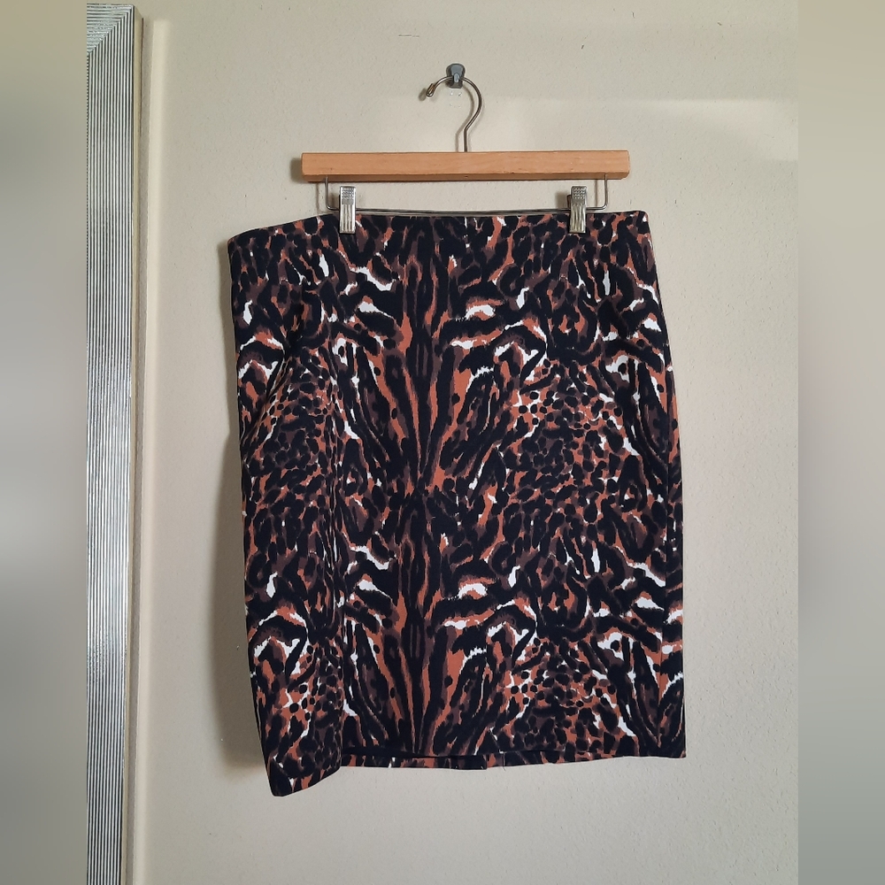 Talbots Animal Print Mini Skirt Cheetah Leopard Tiger Chic Capsule